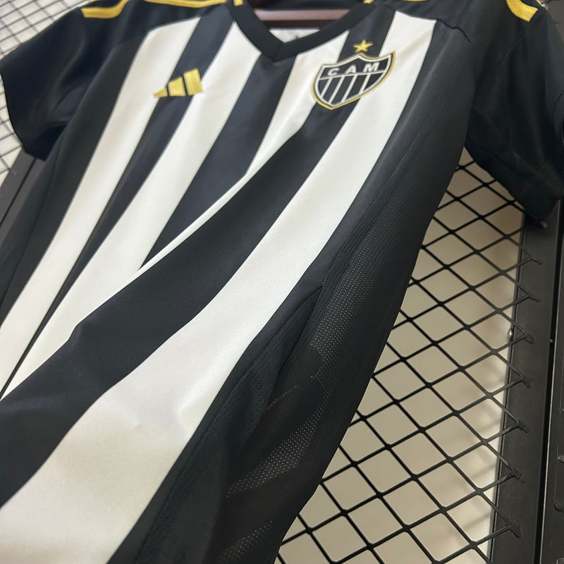 Camisa Atlético Mineiro Feminina Home 25/26 - Preta e Branca