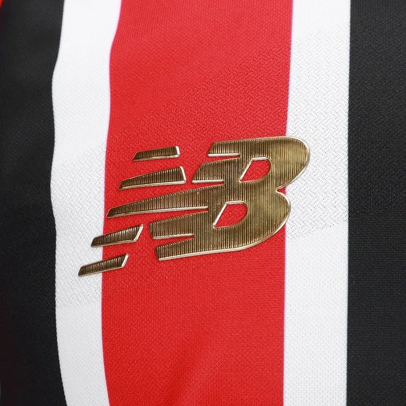 Camisa São Paulo Away 25/26 Jogador - Vermelha e Preta