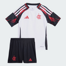 Kit Infantil  Flamengo II 2025 s/n° Torcedor Adidas - Branco