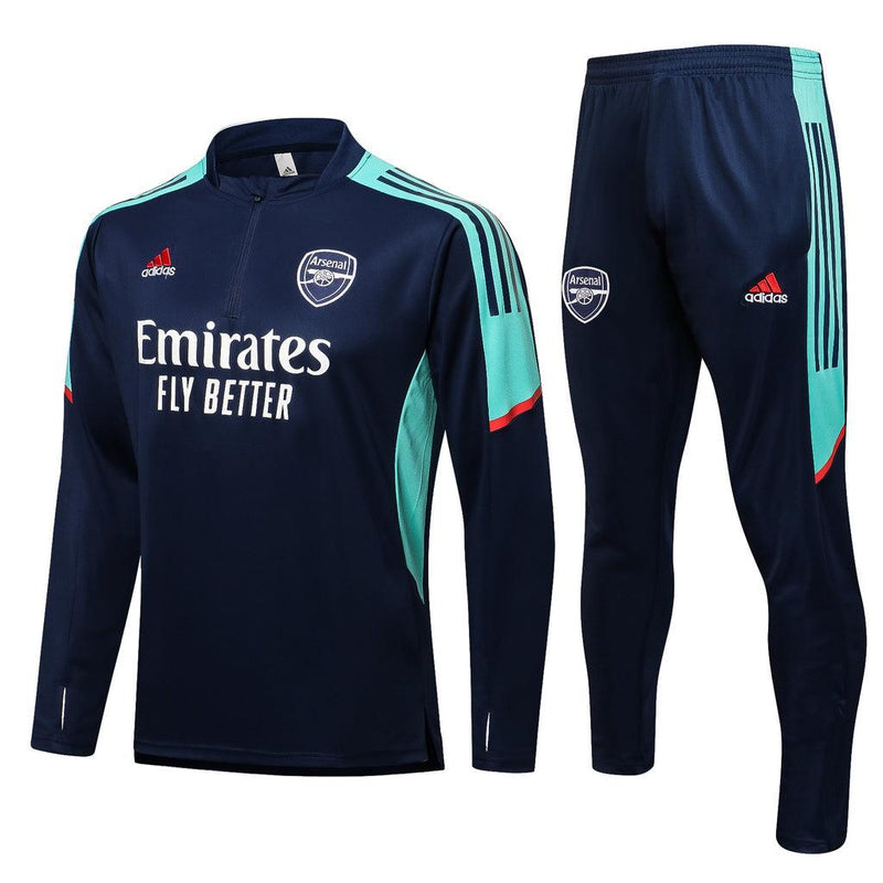Conjunto Inverno Arsenal Azul Escuro Adidas - Com Ziper