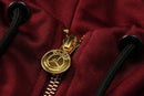 Conjunto Inverno PSG Vinho e Preto Jordan - Com Fecho e Capuz