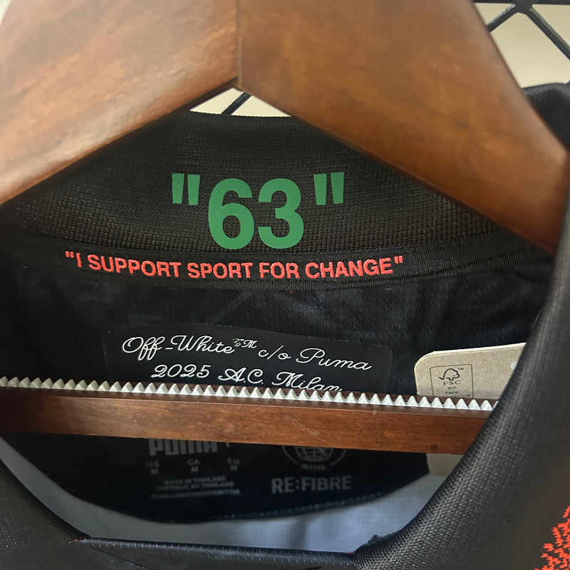 Camisa Milan 25/26 Co-Branded Edition - Preto